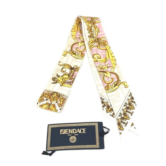 FENDI Versace collaboration Rappy FENDACE VERSACE Bandeau Scarf - Picture 2 of 7